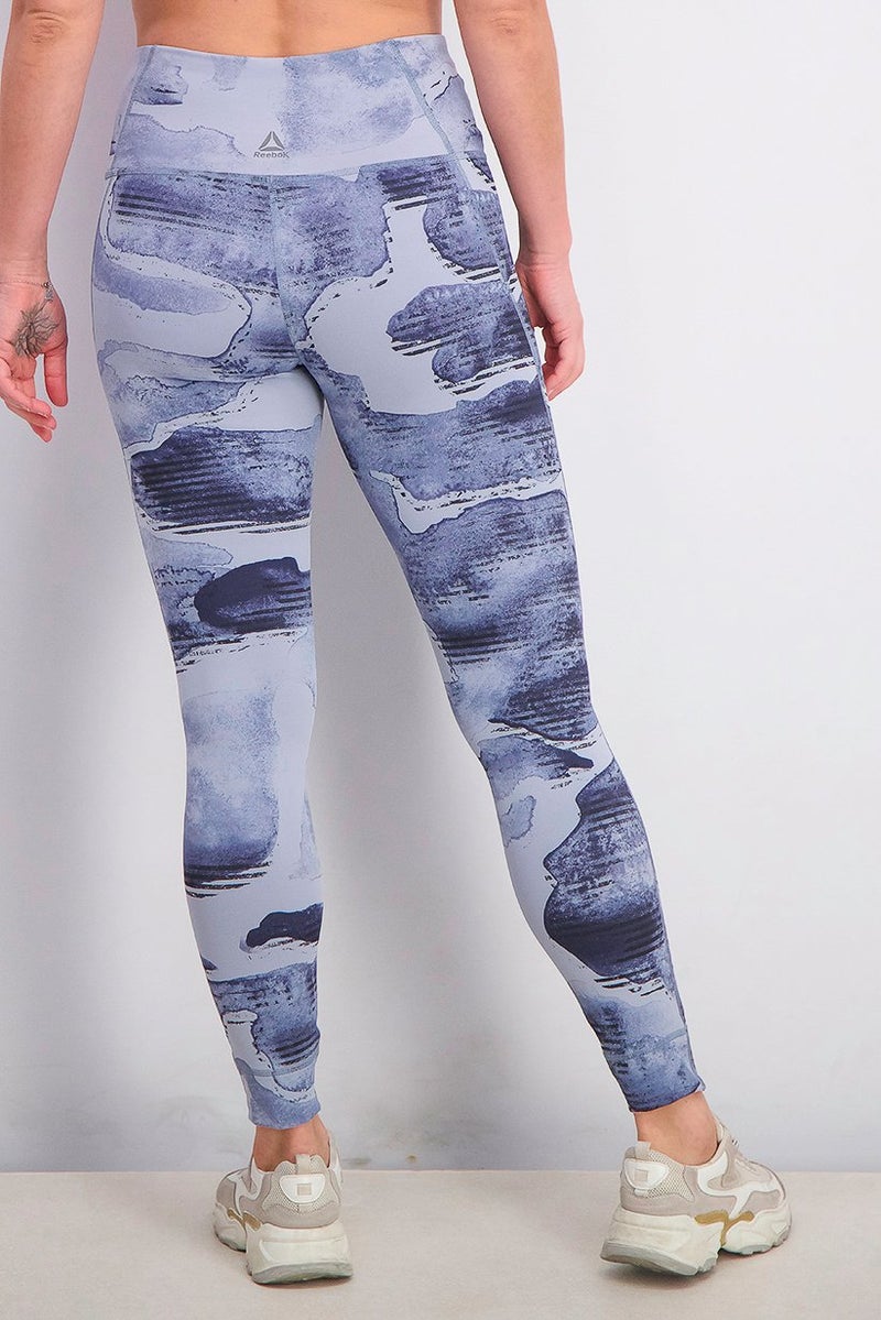 Reebok سراويل تدريب رياضية نسائية بخصر مرتفع، متعددة الألوان - Image 2